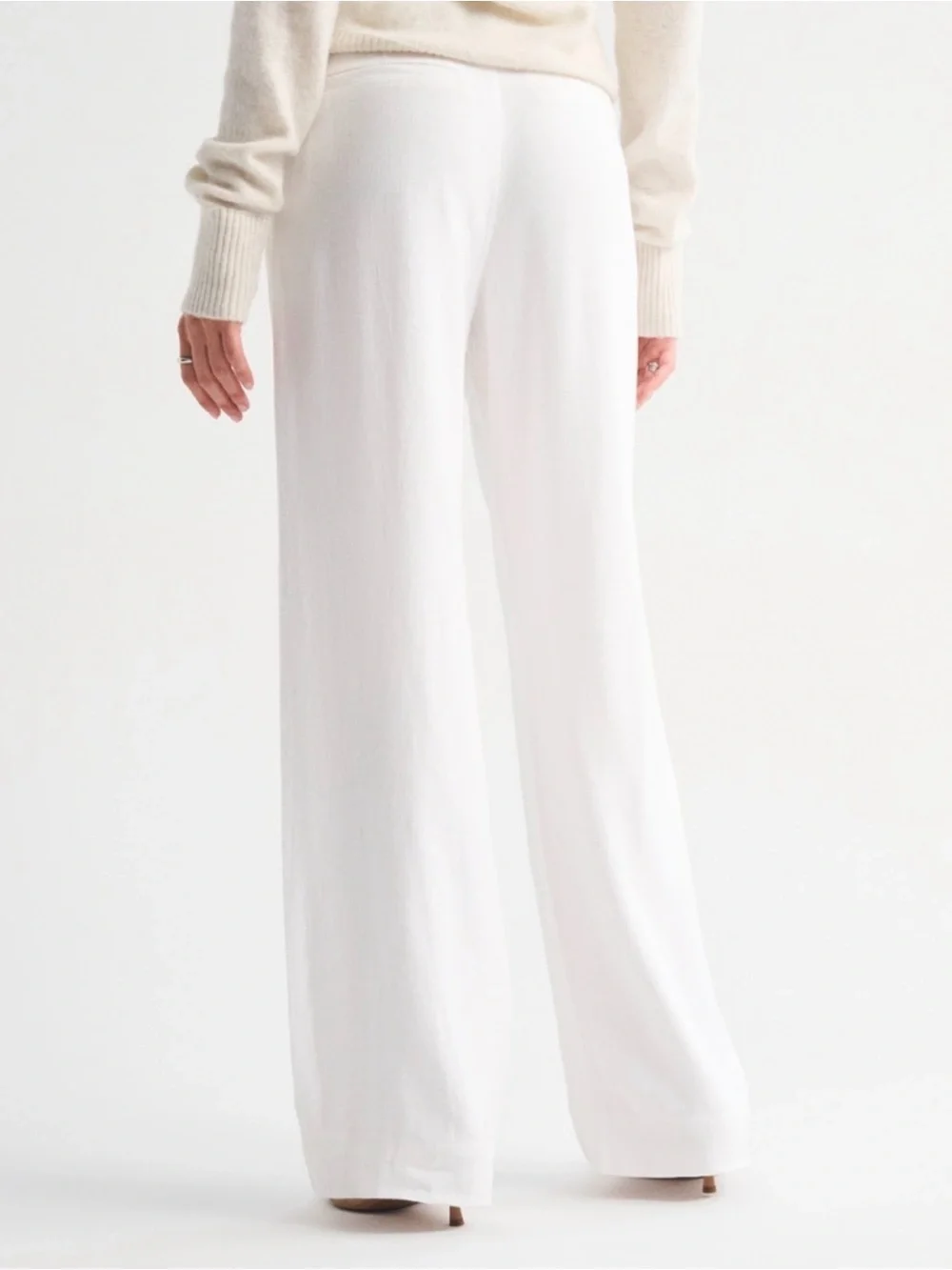 A&F Sloane Linen-Blend Tailored Wide Leg Pant